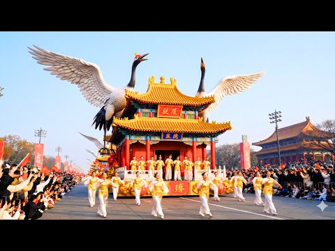 China’s Biggest New Year Parade in Beijing (2026) | Spectacular 4K Floats, Drums, Lanterns & Boats