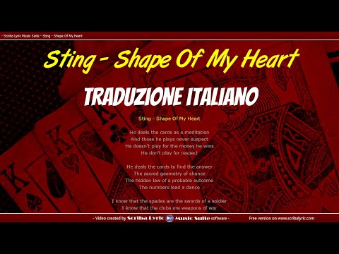 Sting - Shape of my heart - Lyric video + traduzione italiano