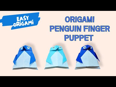 Pink Origami Penguin Tutorial Cute Paper Penguin Craft for Kids Beginners