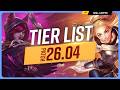 NEW TIER LIST For PATCH 26 04 MASSIVE CHANGES League Of Legends