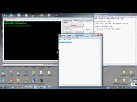 INTEX AQUA Q7 IMEI NULL REPAIR DONE WITH CM2