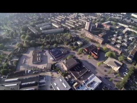 Ridderkerk centrum luchtopname in 4K - 2017