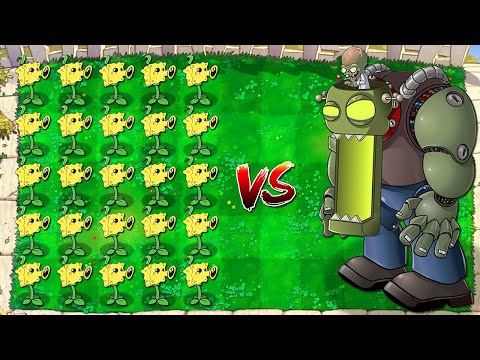 100% REPEATER Spongebob VS Dr. Zomboss - Plants vs Mod Spongebob
