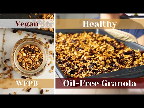 Easy Healthy Homemade Granola | Vegan, Oil Free & Whole Food Plant Based!