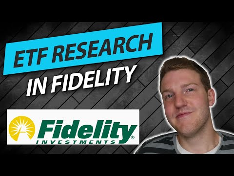How to Research an ETF Using Fidelity