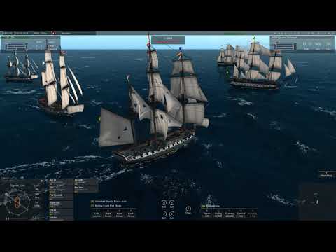 Naval Action: PvP- Swedish v French frigate meeting engagement.
