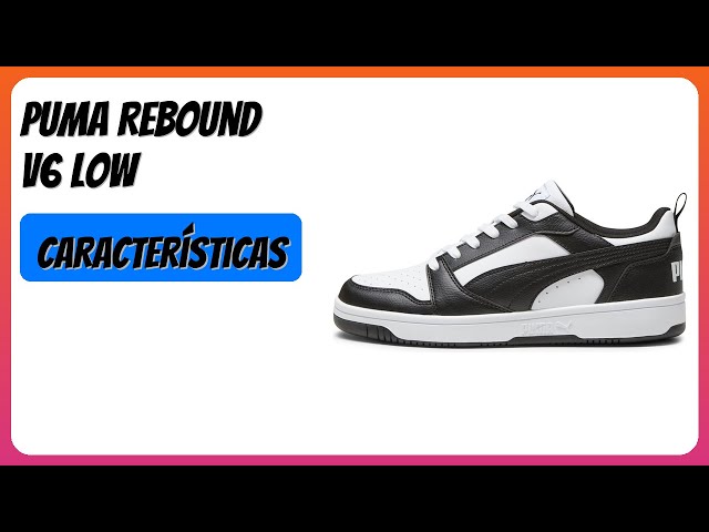 Vídeo relacionado con PUMA Rebound V6 Low, Zapatillas Unisex adulto, Puma White Puma Black Puma Black, 42.5 EU