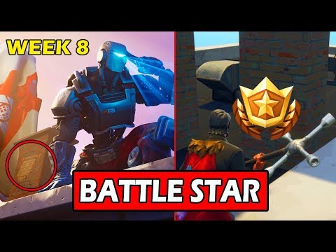 SECRET WEEK 8 BATTLE STAR LOCATION! (LOADING SCREEN) FORTNITE FREE WEEK 8 TIER! (HIDDEN BANNER)
