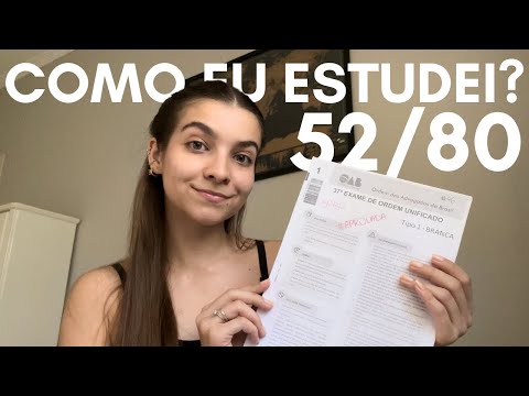 How did I pass the OAB exam by studying alone? | Study Method for Approval