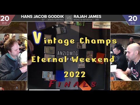 2022 Eternal Weekend Vintage Championship Finals - Rajah James vs Hans Jacob Goddik MTG Magic