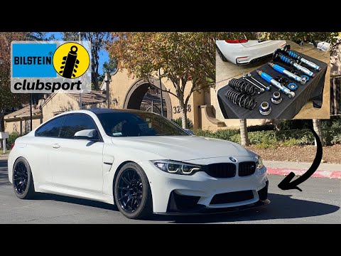 My F82 M4 GETS $4500 BILSTEIN CLUBSPORT COILOVERS! HUGE SUSPENSION UPGRADE!