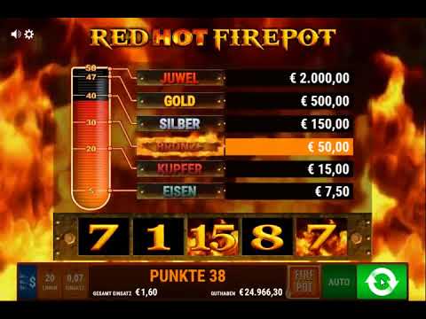 Super Duper Cherry RED HOT FIREPOT -  Bally Wulff