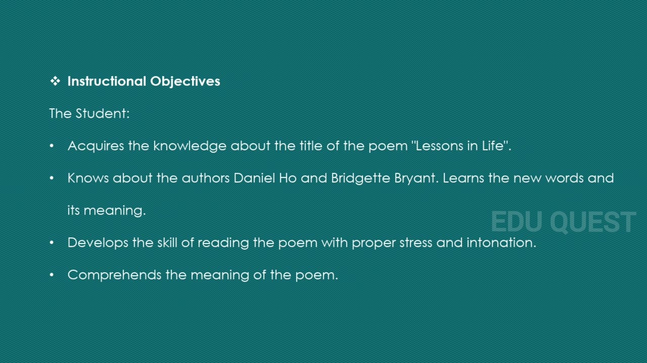 LESSON PLAN - I (CLASS 8) | LESSONS IN LIFE  (PART 1) | B.ED. ENGLISH | TNTEU