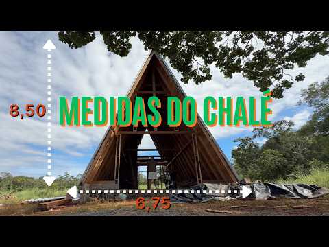O que cabe dentro de um Chalé A-Frame? Mostramos todas as medidas