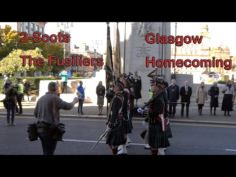 2 SCOTS - The Fusiliers - Glasgow Homecoming Parade 2018 [4K/UHD]