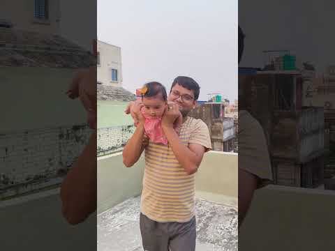 5 Month Baby Mrittika Flying with Dad 💖 | Super Keeva Ready to Rock the World 🌍 | Cute Family Moment