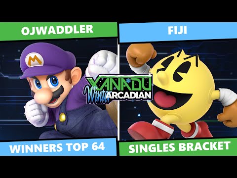 MDVA Winter Arcadian 2023: Winners Top 64 - Ojwaddler (Mario) Vs Fiji (Pac-Man) SSBU Singles