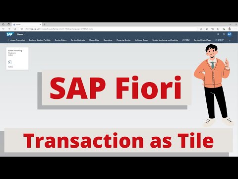 SAP Fiori - Add an SAP transaction as an SAP Fiori tile