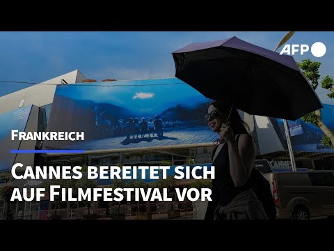 Es kann losgehen: Plakat des Filmfestivals in Cannes entrollt | AFP
