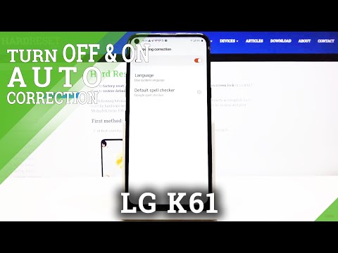 How to Activate Text Correction in LG K61 - Word auto-correction