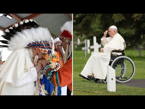 Moments of reflection and emotion at Pope Francis's formal apology for abuses at residential schools