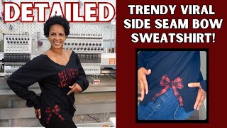 How To Master The Trending Viral Side Seam Bow | Step by Step Detailed Tutorial to Make you Money!