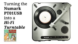 Video thumbnail for Making the Numark PT01USB into a True Hi-Fi Portable Turntable by Radio Survivor