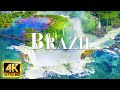 FLYING OVER BRAZIL 4K Video UHD Soothing Music With Scenic Relaxation Film For Deep Relaxation