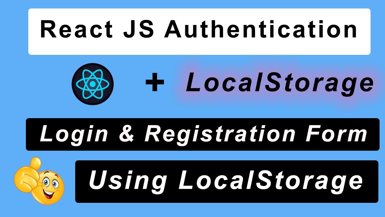 React JS Login & Register Tutorial with Local Storage | Beginner Guide (2025 Update)