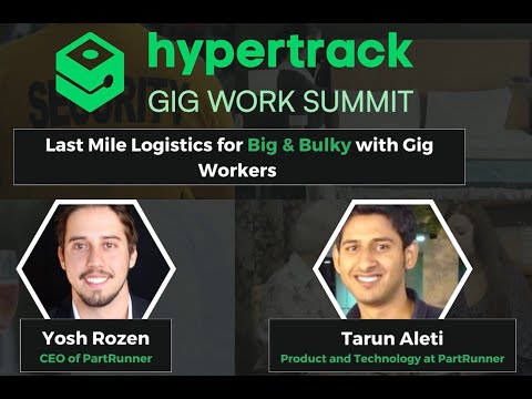 Last Mile Logistics for Big & Bulky with Gig Workers