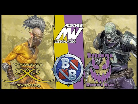 Wood Elves vs Necromantic Horror - Mischief Cup Round 1 - Blood Bowl