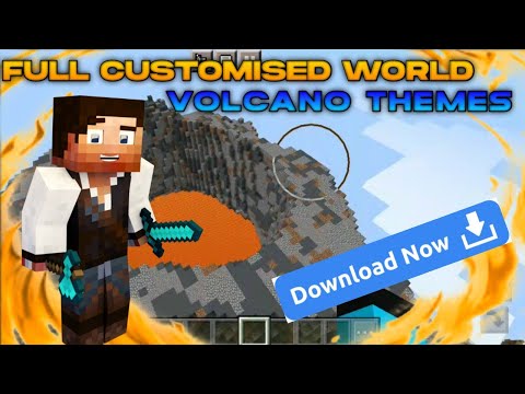 Download Custom Volcano Map in Minecraft! 🌋
