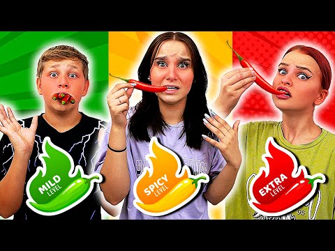 Wer zuletzt aufhört SCHARFES zu essen 🌶🥵, gewinnt 500 € ! - Celina