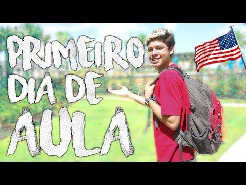 meu primeiro dia de aula na nova escola americana !!!
