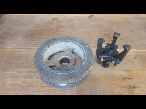 How to pull harmonic balancer with no threaded holes