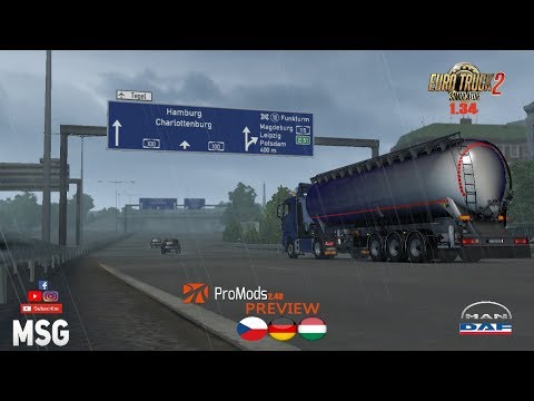 ETS 2 1.34 ● ProMods 2.40 Preview ● Center Europe cities