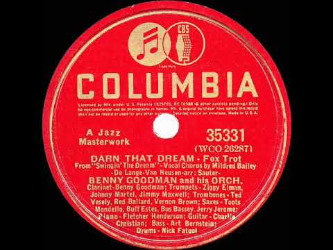 1940 HITS ARCHIVE: Darn That Dream - Benny Goodman (Mildred Bailey, vocal)