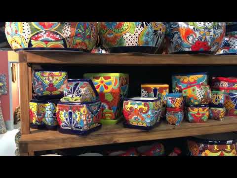 Talavera pots and misc items