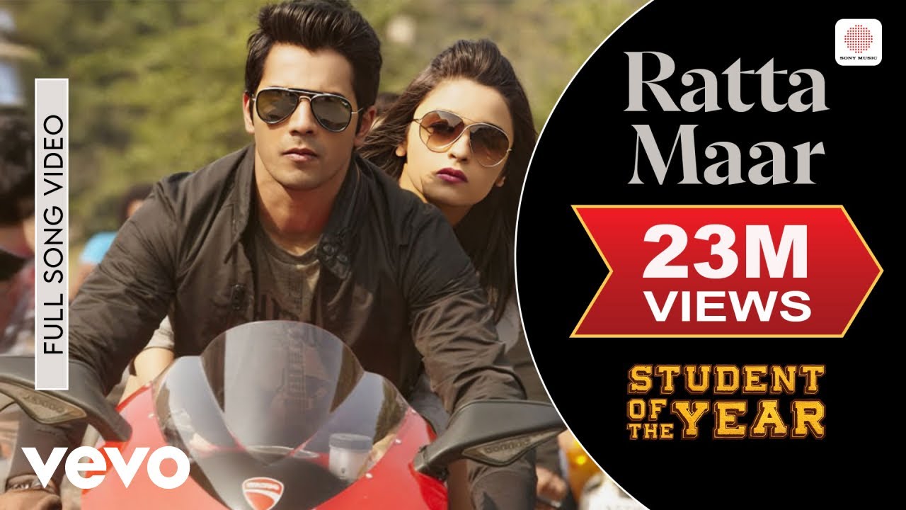 Ratta Maar Lyrics  | Student Of The Year | Sidharth Malhotra, Varun Dhawanm | Shefali Alvares, Vishal Dadlani | Shekhar Ravjiani, Vishal Dadlani