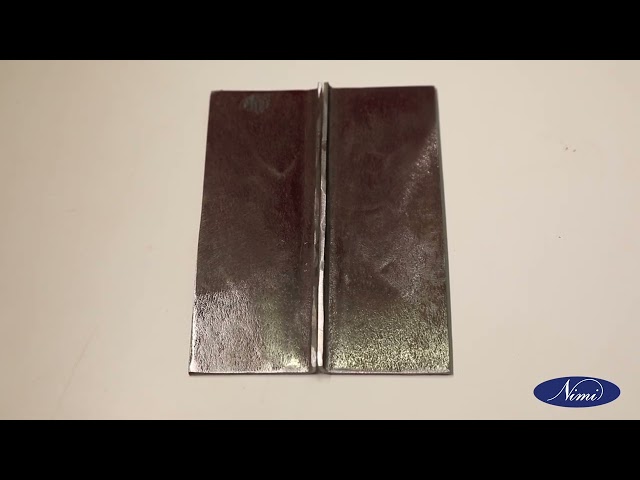 Edge joint on MS Sheet 2mm thick in flat position without filler rod