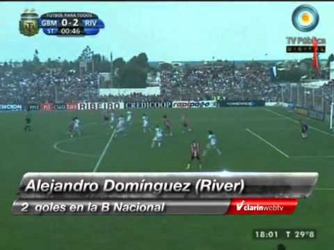 G. Brown 0 - River 2.(GOL DEL CHORI DOMINGUEZ)