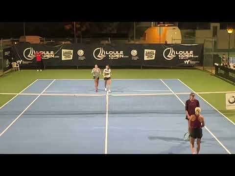 Daria Khomutsianskaya/Evialina Laskevich d. Diana Marcinkevica/Sapfo Sakellaridi — QF Loulé Open