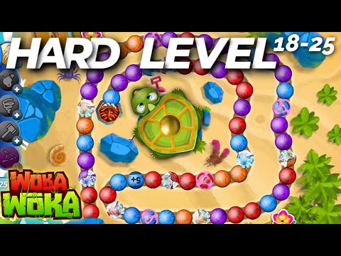 Woka Woka marble game gameplay 2021 (18-25 levels - hard)