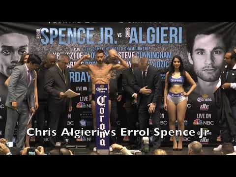 Chris Algieri vs Errol Spence Jr Weigh in