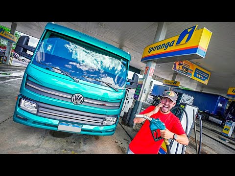 ENCHI O TANQUE DO MEU CAMINHÃO NOVO PELA PRIMEIRA VEZ