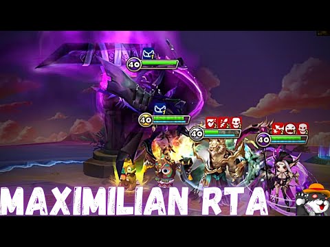 The Power Of Maximilian (Dark Weapon Master) In RTA Summoners War