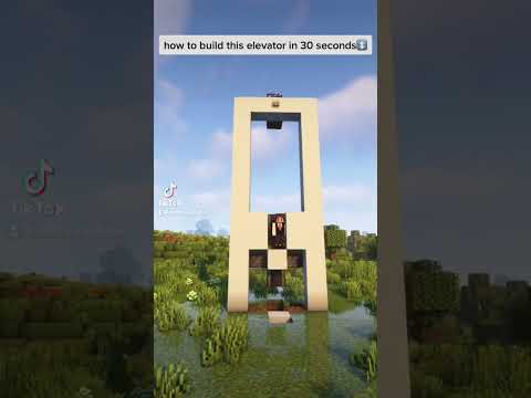 Minecraft: Working Elevator (easy)  | #shorts