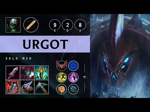 Urgot Mid vs Yone - EUW Grandmaster Patch 25.21
