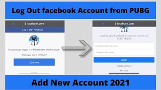 How To Log Out Facebook Account From PUBG & Add New Account 2021 (iOS devices)