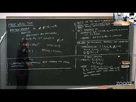 The Free Will Theorem in Quantum Mechanics - Coffee Meeting Talk by Christy Kelly (iTHEMS)